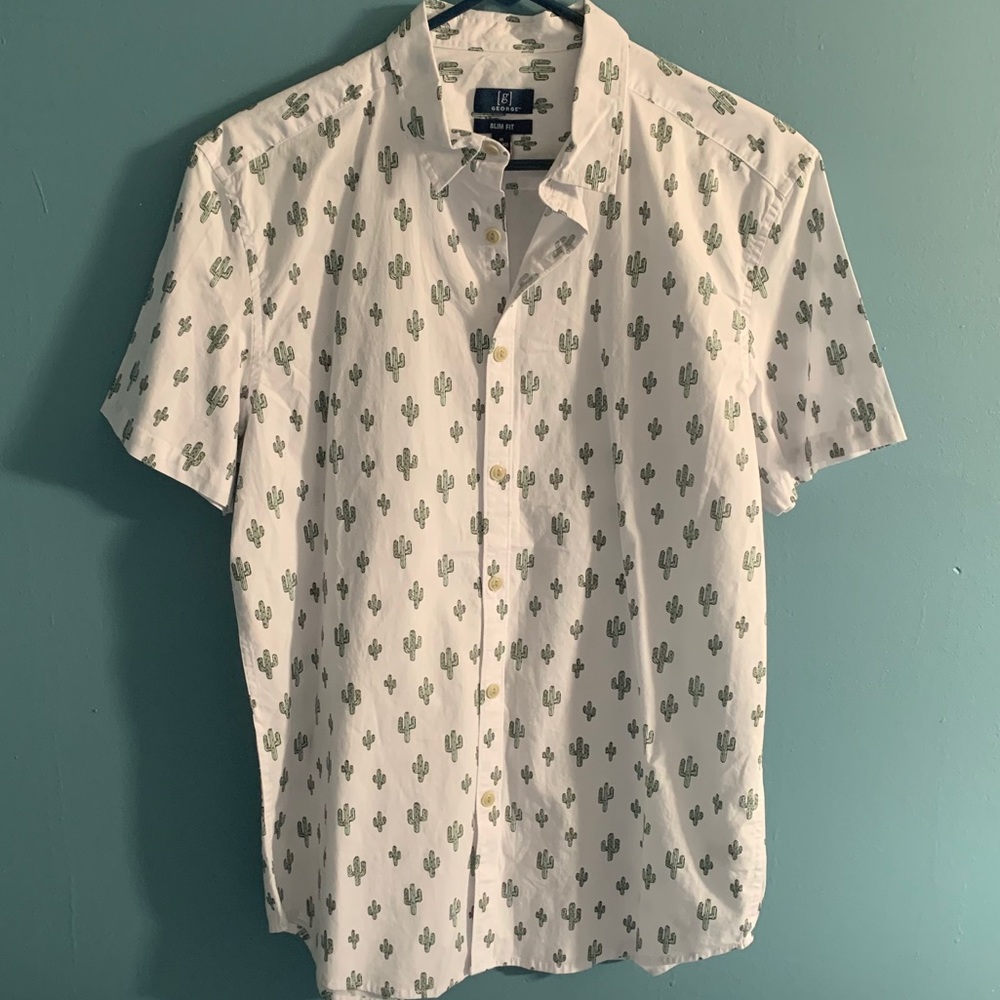 Men’s Cactus button down shirt